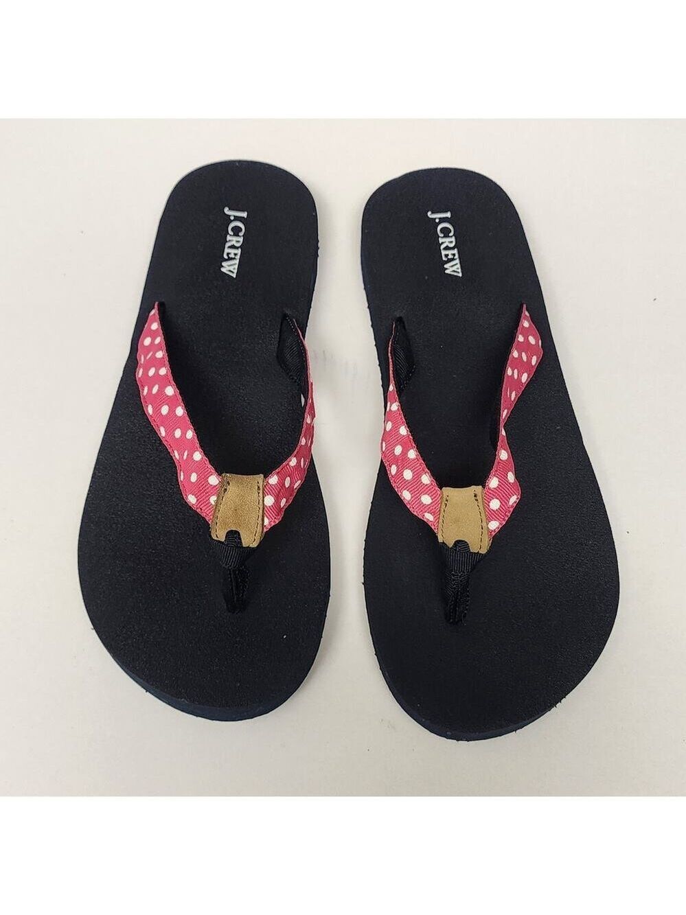 J.Crew Polka-Dots Flip-Flop Thong Sandal Shoes Size US 5